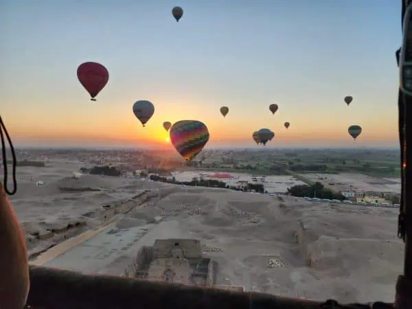 Hot-Air Balloon Ride with Aerial view of Luxor - Adventure in Egypt